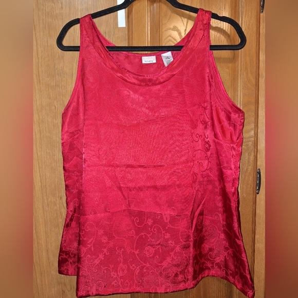 A Set of Enchanted Red Silky ladies pajamas in a large (14-16). EUC. - Picture 6 of 6